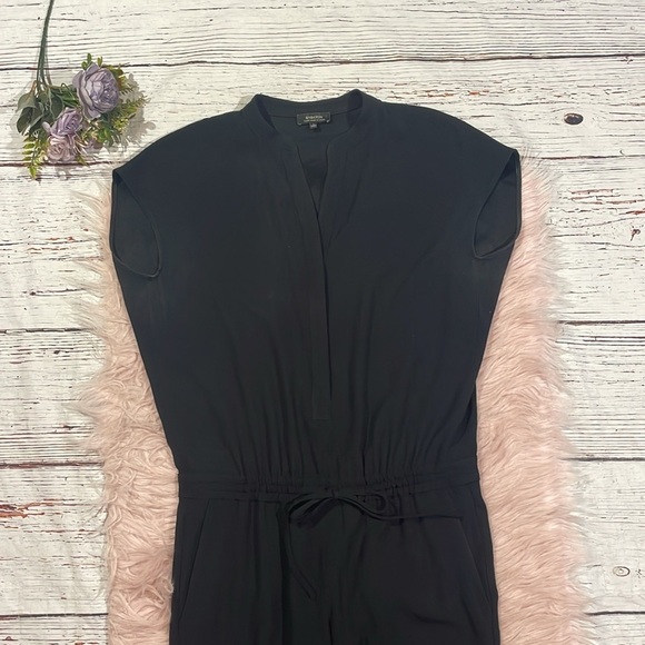 Aritzia Babaton Donnie Black Drawstring Minimalist Jumpsuit - Picture 4 of 10